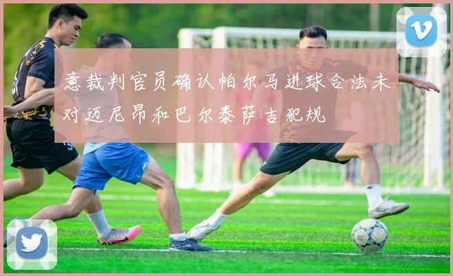 意裁判官员确认帕尔马进球合法未对迈尼昂和巴尔泰萨吉犯规